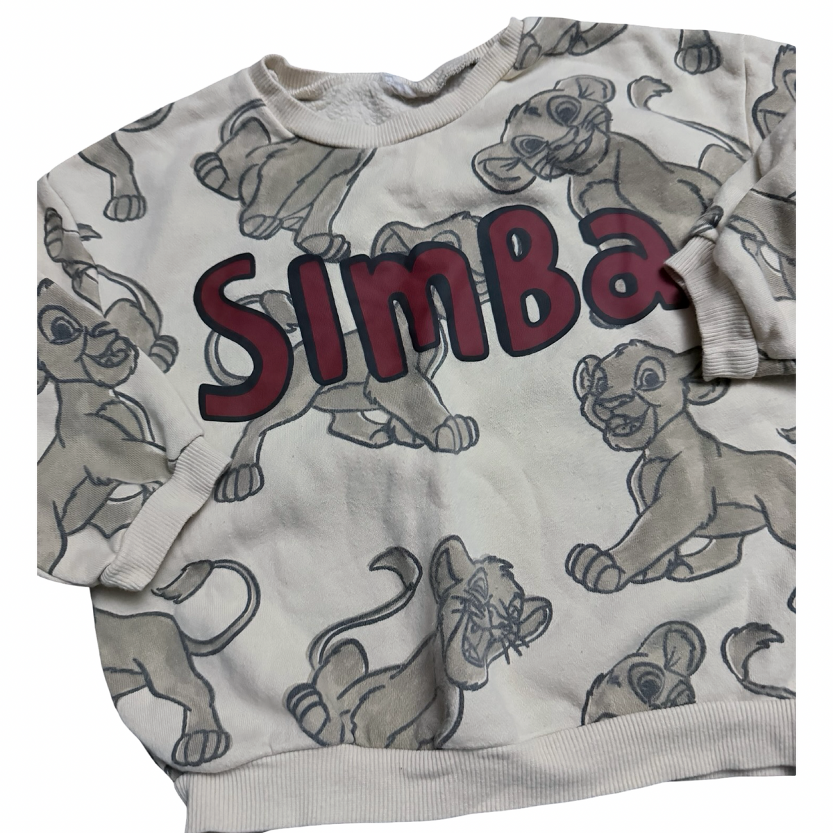 Crewneck Zara x Disney ? (étiquette coupé) - 3/4T (environ) (BEG)