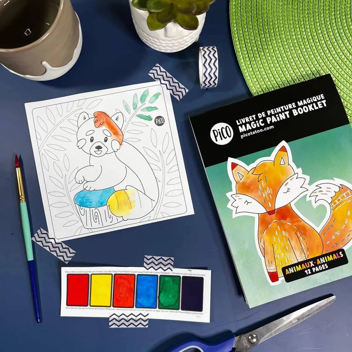 Livret de peinture magique - Animaux
