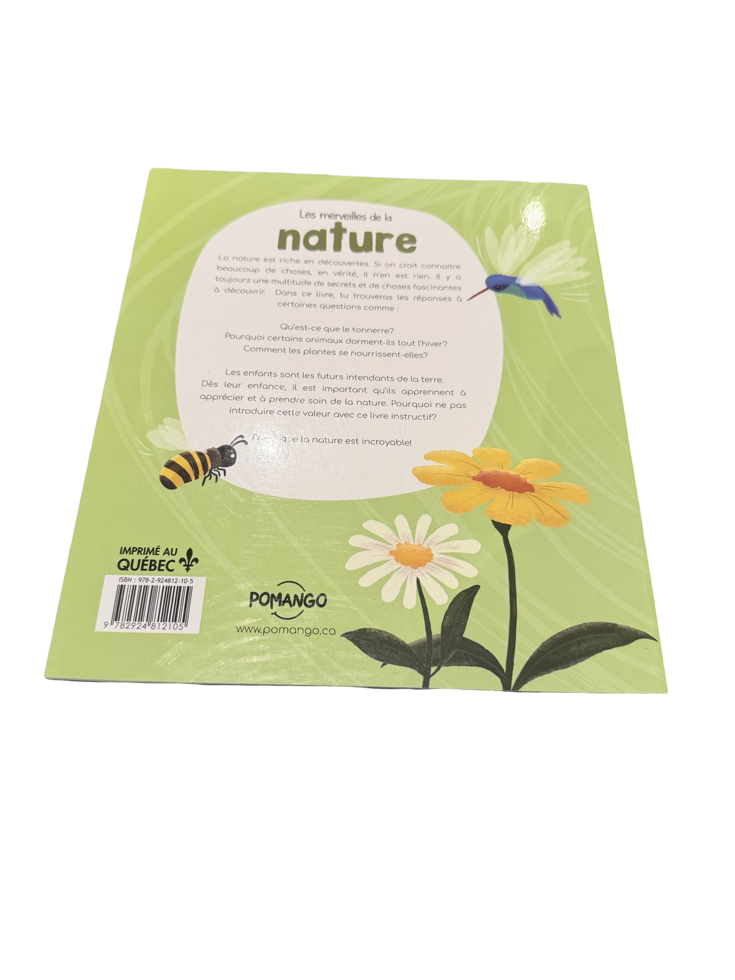 NEUF* Livre Pomango - Les merveilles de la nature