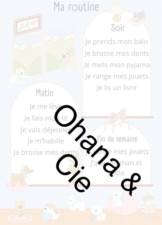 Fichier Digitale - Ma routine (chien)