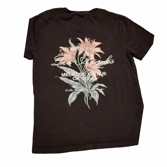 T-Shirt Denim & Flower - 9/10T