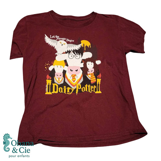 T-Shirt Too cute for moo! - 7/8T (small)